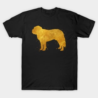 St Bernard dog golden art T-Shirt